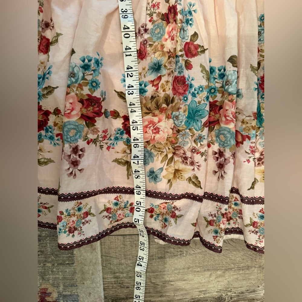 Floral Embroidered Pink Maxi Dress - Picture 8 of 11